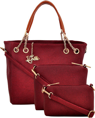

LaFille Hand-held Bag(Maroon)