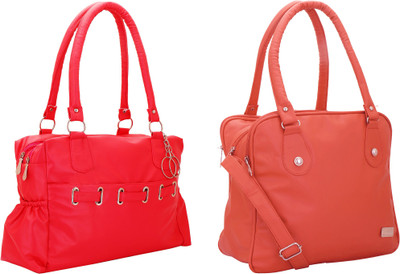 

Lady bar Hand-held Bag(Red, Pink), Pink;red