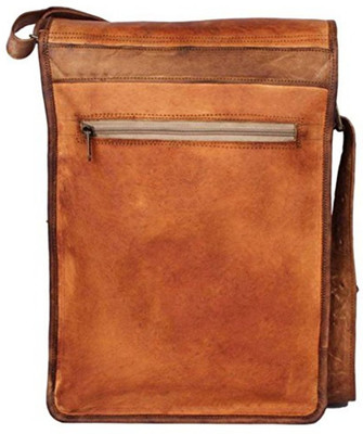 

Handcrafted exports Messenger Bag(Brown)