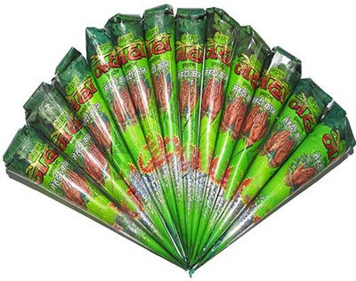 

Neha Henna hand and toe mehandi pack of 12 cones 30g per cone(360 g)