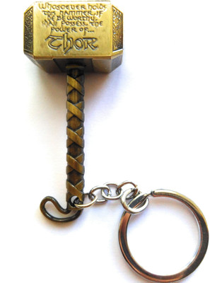 Hats Off Thore Hammer Key Chain | Avengers Metal key ring Key Chain