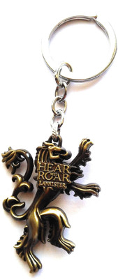 

HatsOff Game Of thrones key chain | Hear me Roar Lannister Golden Metal Key ring Key Chain