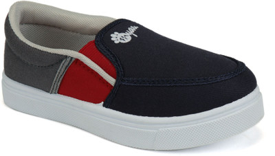 

Myau Boys & Girls Slip on Sneakers(Red, Navy red