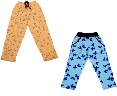 IndiWeaves Track Pant For Girls(Multicolor, Pack of 2)