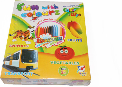 

Wonder Star 4 In 1 Color & Wipe Kit/Pre-School Learning Painting Kit For Kids 3+ Years(Multicolor)