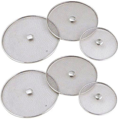 Kuber Industries Stainless Steel Food Cover/Milk cover Jali/Steel Jali/Multipurpose Net Lid Set of 6 Pcs (7 & 8 & 9 & 10 & 11 & 12 Inches) Code-Net40 7 inch Lid(Steel) available at flipkart for Rs.999