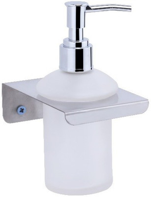 

Easyhome Furnish EBA-OP-SD19 300 ml Soap, Shampoo, Conditioner Dispenser(Steel, Clear)