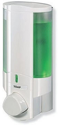 

JETVIEW Single Bottle Soap and Shower Dispenser, White 400 ml Sensor Equiped Soap, Shampoo, Conditioner Dispenser(White)