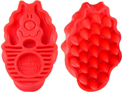 

Goofy Tails Groom Master (Red) Grooming Gloves for Dog(Red, Fits All)