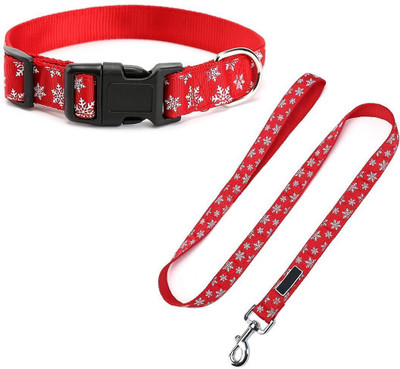 

Pets Empire Dog Leash Collar Set Lead Adjustable Pet Collar Strong Nylon Dog Handle Leash Durable Safe Pets Rope/Strap For Walking Training Running /Christmas Gifts Size Small For Puppy & Cat -1 Piece Color and Pattern May Vary 120 cm Dog Strap Leash(Red)