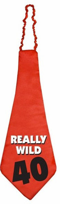 

Funcart Really Wild 40 Birthday Jumbo Tie Red