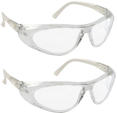 

Vezual Clear Bike Riding, Scratch Resistance, UV Protected Eye Protective Power Tool, Laboratory, Wood-working Safety Goggle(Free-size)