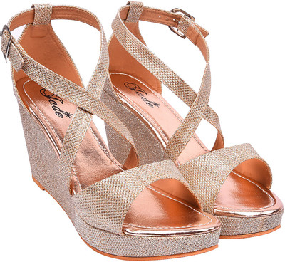 

Jade Women RoseGold Wedges