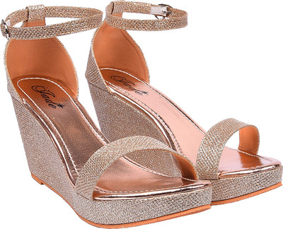 

Jade Women RoseGold Wedges