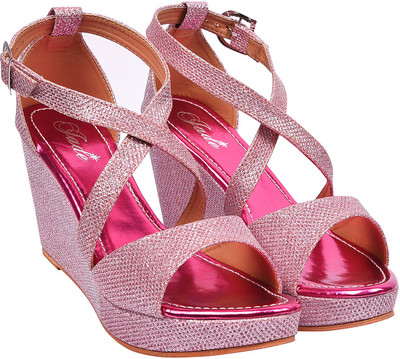 Jade Women Pink Wedges