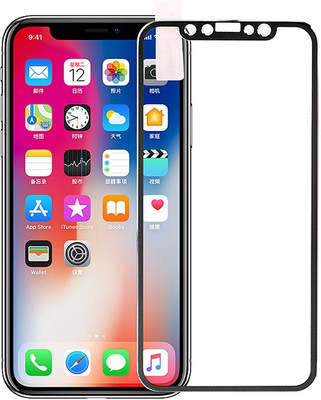 GADGETSMORE Edge To Edge Tempered Glass for Apple iPhone X(Pack of 1)
