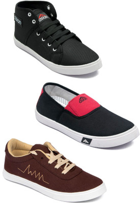 

Asian Men Casual & Running Shoes Combo Pack of 3 Casuals For Men(Multicolor