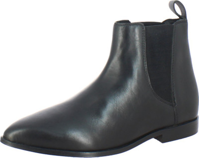 

Saint G Black Leather Womens Boots, Womens Chelsea Boots For Women(Black