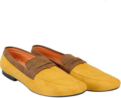 

FAUSTO Party Wear Loafers For Men(Beige, Beige brown