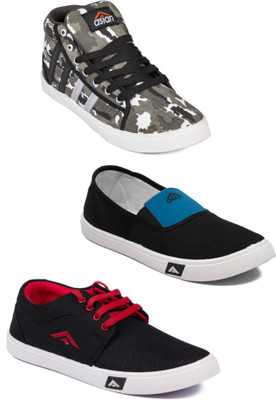 

Asian Men Casual & Running Shoes Combo Pack of 3 Casuals For Men(Multicolor
