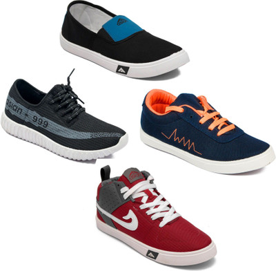 

Asian Men Casual & Running Shoes Combo Pack of 4 Casuals For Men(Multicolor