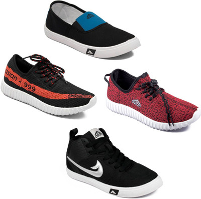 

Asian Men Casual & Running Shoes Combo Pack of 4 Casuals For Men(Multicolor