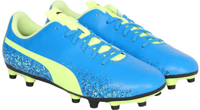 

Puma Truora FG Football Shoes For Men(Blue, Electric blue lemonade-fizzy yellow- black