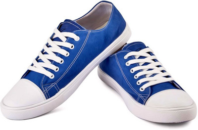 

WHITE MANY Canvas Shoes For Men(Blue, White