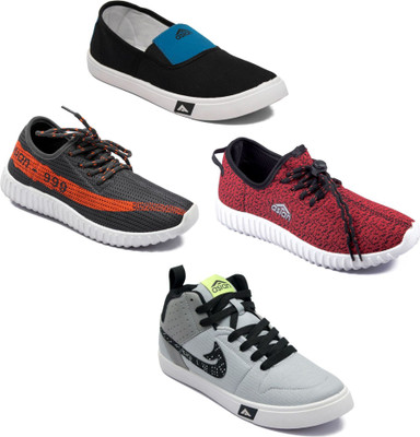 

Asian Men Casual & Running Shoes Combo Pack of 4 Sneakers For Men(Multicolor