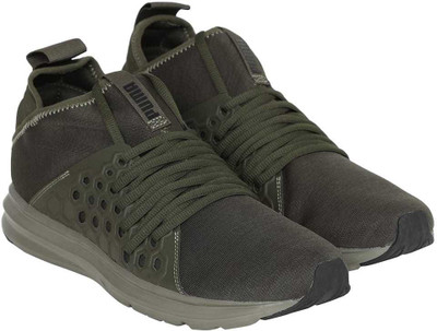 

Puma Enzo NF Mid Running Shoes For Men(Olive, Forest night- black