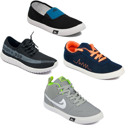 

Asian Men Casual & Running Shoes Combo Pack of 4 Casuals For Men(Multicolor