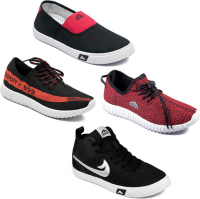 

Asian Men Casual & Running Shoes Combo Pack of 4 Casuals For Men(Multicolor