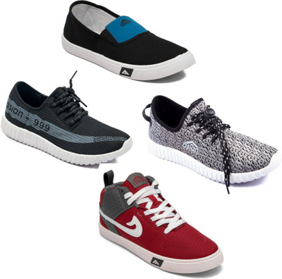 

Asian Men Casual & Running Shoes Combo Pack of 4 Casuals For Men(Multicolor