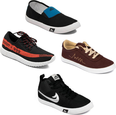 

Asian Men Casual & Running Shoes Combo Pack of 4 Casuals For Men(Multicolor