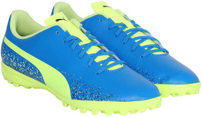 Puma Truora TT Football Shoes For Men(Blue, Electric blue lemonade-fizzy yellow- black