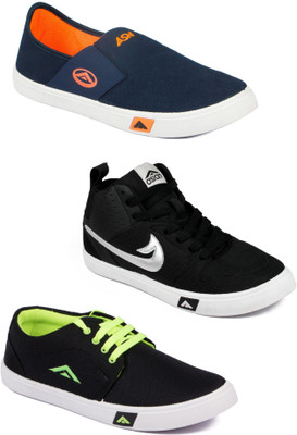 

Asian Men Casual & Running Shoes Combo Pack of 3 Sneakers For Men(Multicolor
