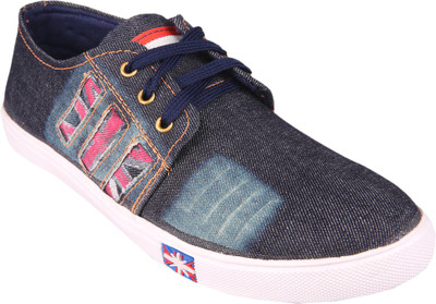 

SOFT & SHINE Canvas Shoes For Men(Blue