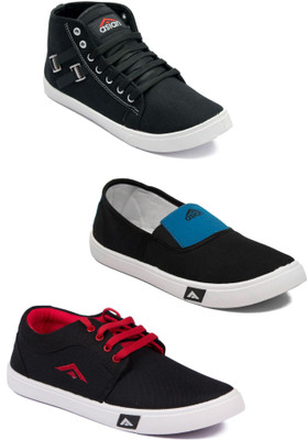 

Asian Men Casual & Running Shoes Combo Pack of 3 Casuals For Men(Multicolor
