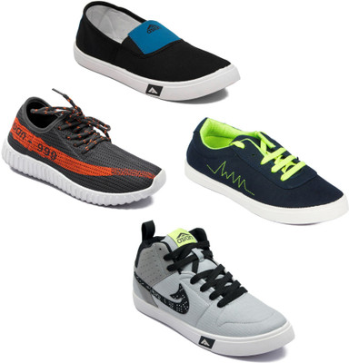 

Asian Men Casual & Running Shoes Combo Pack of 4 Casuals For Men(Multicolor