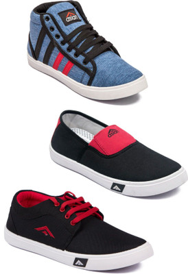 

Asian Men Casual & Running Shoes Combo Pack of 3 Casuals For Men(Multicolor