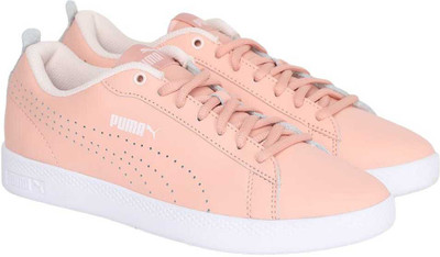 

Puma Puma Smash Wns v2 L Perf Sneakers For Women(Pink, Peach beige-peach beige