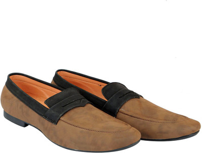 

FAUSTO Party Wear Loafers For Men(Brown, Black