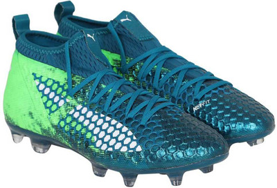 

Puma FUTURE 18.2 NETFIT FG AG Football Shoes For Men(Multicolor, Deep lagoon- white-green gecko