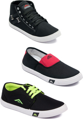 

Asian Men Casual & Running Shoes Combo Pack of 3 Casuals For Men(Multicolor