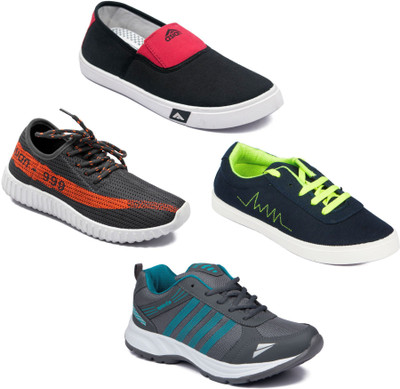 

Asian Men Casual & Running Shoes Combo Pack of 4 Casuals For Men(Multicolor