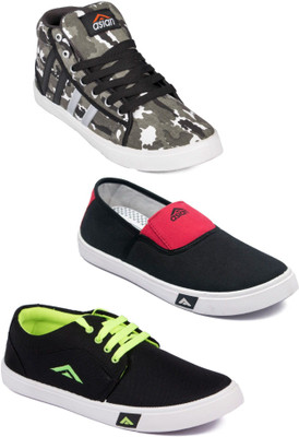 

Asian Men Casual & Running Shoes Combo Pack of 3 Sneakers For Men(Multicolor
