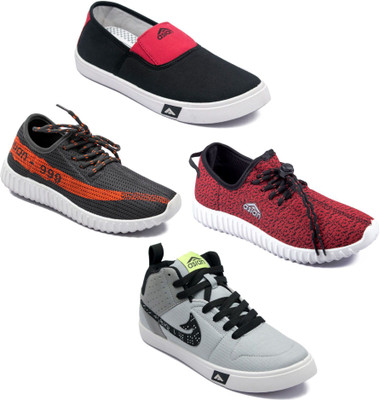

Asian Men Casual & Running Shoes Combo Pack of 4 For Men(Multicolor