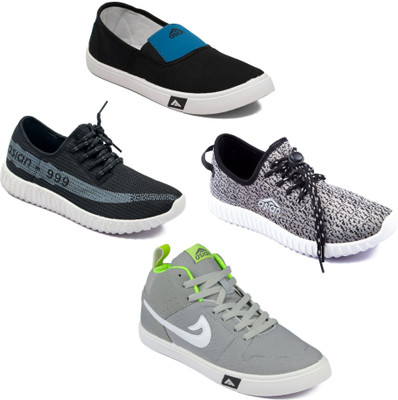 

Asian Men Casual & Running Shoes Combo Pack of 4 Casuals For Men(Multicolor