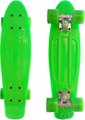 

Iris Plastic Skateboard with Textured Surface 6 inch x 22.8 inch Skateboard(Green, Pack of 1)