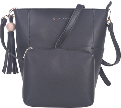 Giordano Women Formal Black PU Sling Bag